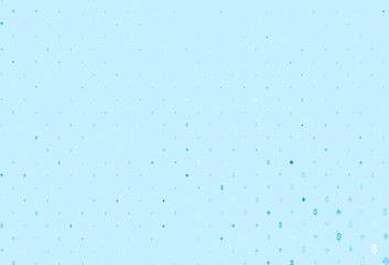 Light blue vector layout with elements of cards.