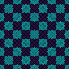 Seamless pattern tile with mandala, vintage decorative elements illustration, Ethnic mandala with colorful tribal ornaments, Islam,turkish, Arabic, Indian, ottoman pattern