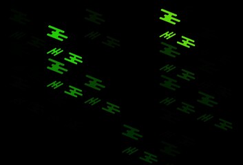 Dark Green vector texture with colorful lines.