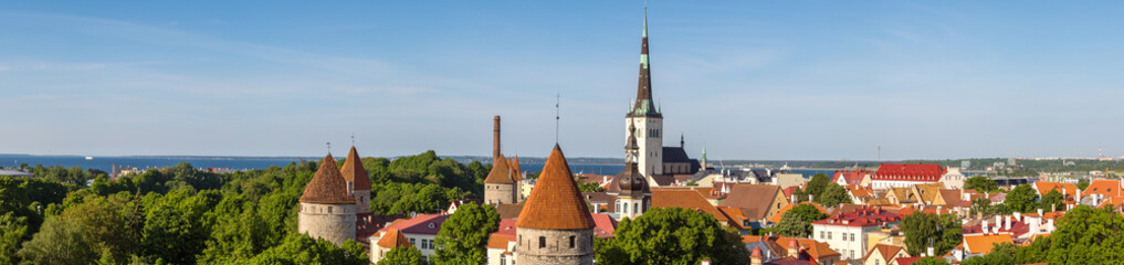 Fototapeta premium Aerial View of Tallinn