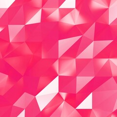 Abstract pink low poly triangle geometric background. 3d rendering.