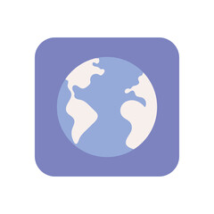 globe map button