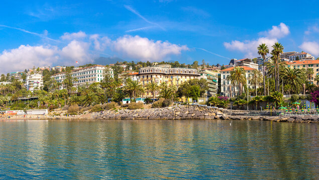 Mediterranean coast in San Remo
