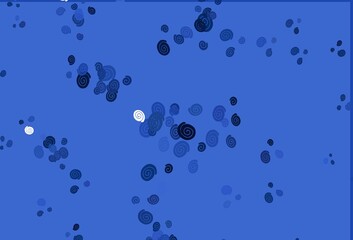 Light BLUE vector pattern with bent ribbons.