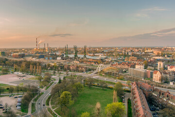 Fototapeta na wymiar gdansk city view
