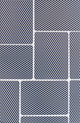 Blue deck of cards arranged in tight formation