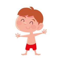 boy with swimsuit