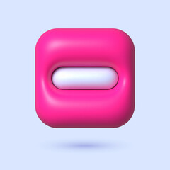 Realistic stop 3d. Vector graphic illustration. Design element. Icon symbol ban. 3d realistic vector.