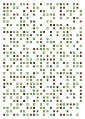 Fototapeta premium Offset Quads generative art background art illustration