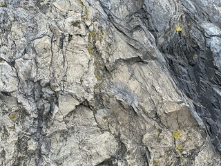 Rock formation background. Solid stone surface.