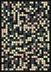 Fototapeta premium Offset Quads generative art background art illustration