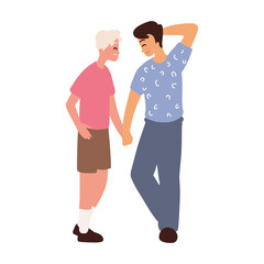 gay couple holding hands