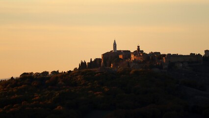 Fototapeta premium sunset over the castle