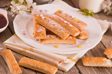 Puff pastry cookies.