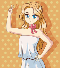 Anime girl character