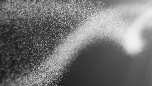 3d animation with forming process of the dna strand from particle cells and molecules. Science research of the human genome helix. Black white footage with possibility of the manually tint changing.