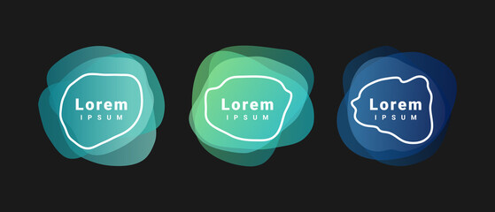 liquid banner social media template