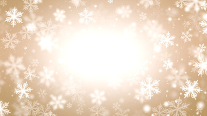 background with beautiful snowflakes for new year and christmas