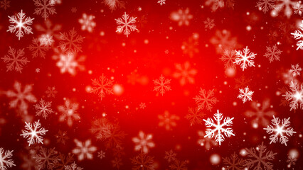 background with beautiful snowflakes for new year and christmas