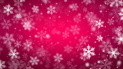 background with beautiful snowflakes for new year and christmas