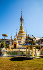 Wat Hua Wiang temple in Mae Hong Son, Thailand