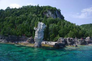 rock in the sea shore