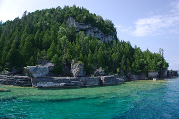 rock in the sea shore