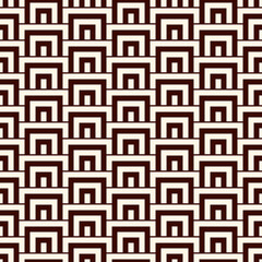 Geometric seamless pattern. Geo print. Arcs, brackets motif. Oriental ornamental background. Ancient mosaic wallpaper
