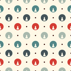 Minimalist seamless pattern. Repeated segmented circles ornament. Geo modern background. Geometric minimal design