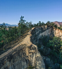 Fototapeta na wymiar Aerial view of Pai Canyon in Pai, Mae Hong Son, Thailand