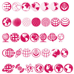 Vector graphic of Globe, world , earth planet