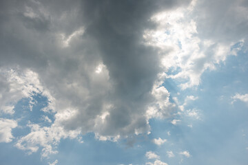 gray clouds with sunlight trying to break through