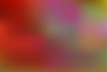 Light Green, Red vector blurred shine abstract pattern.
