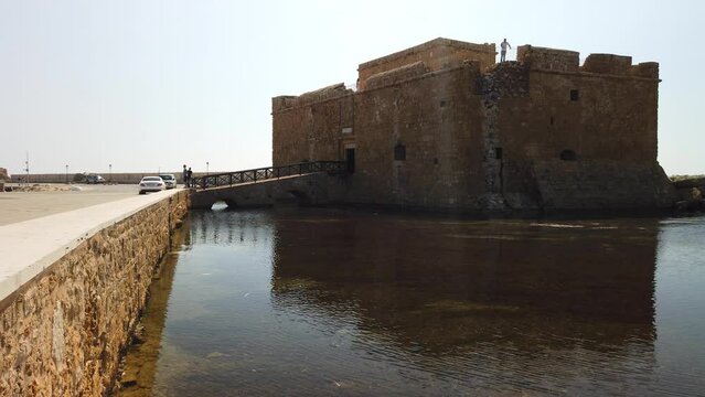 Paphos Castle, a byzantine fort in Cyprus