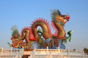 Chinese golden dragon