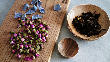 ダマスクローズ　つぼみ　ドライフラワー　アロマ