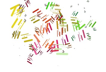 Light Multicolor, Rainbow vector template with repeated sticks.