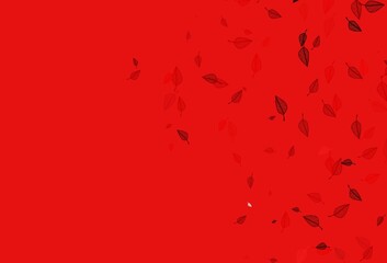 Light Red vector doodle backdrop.