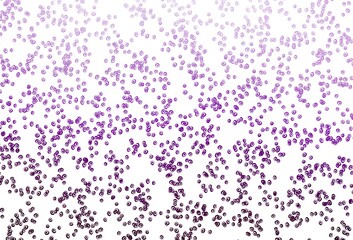 Light Purple vector background with bubbles.