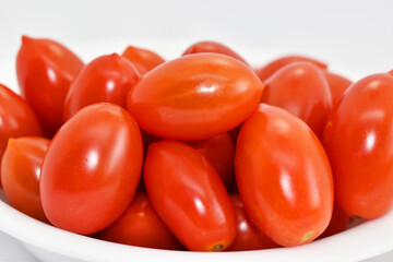 Fresh  cherry tomatoes close up