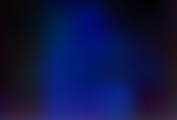 Dark BLUE vector blurred background.