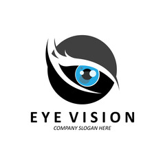 Eyes Logo Design, Vision of the World, vector illustration of organs