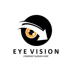 Eyes Logo Design, Vision of the World, vector illustration of organs