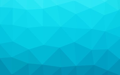 Fototapeta premium Light BLUE vector polygonal template.