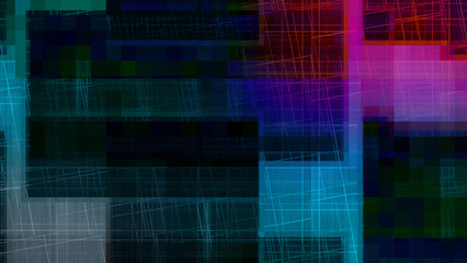 Abstract glitch art background image.