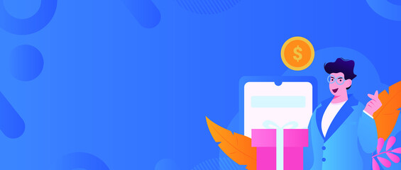 Announcement notice vector creative concept illustration
