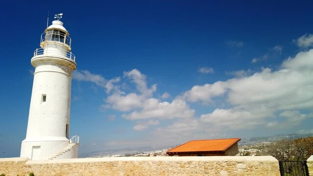 The lighthouse at Paphos, Cyprus, keeping the marine traffic safe