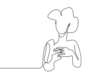 A divorced woman with marital problems takes off her ring sadly