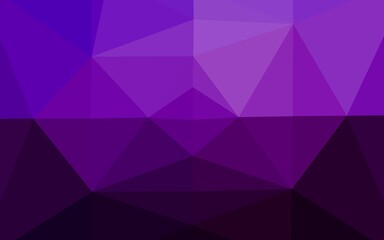 Obraz premium Dark Purple vector low poly cover.