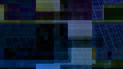 Abstract glitch art background image.